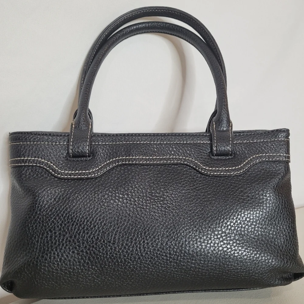 Liz Claiborne Vintage Y2K Faux Leather Mini Satchel Handbag